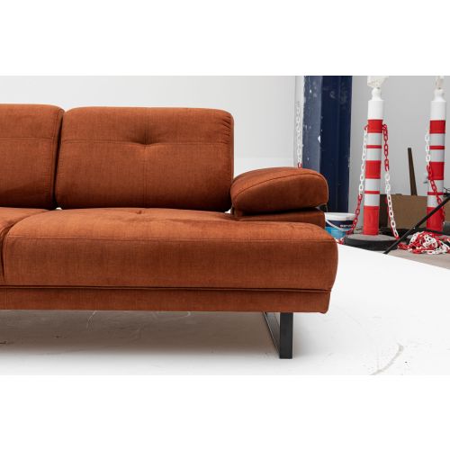 Dvosedi kauč na razvlačenje Atelier Del Sofa Mustang - Narandžasta slika 3