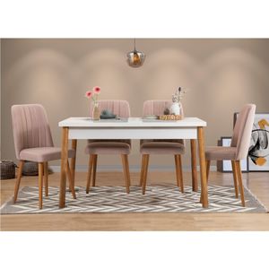 Set Stola i Stolica Costa White Atlantice-Stone (5 Komada)