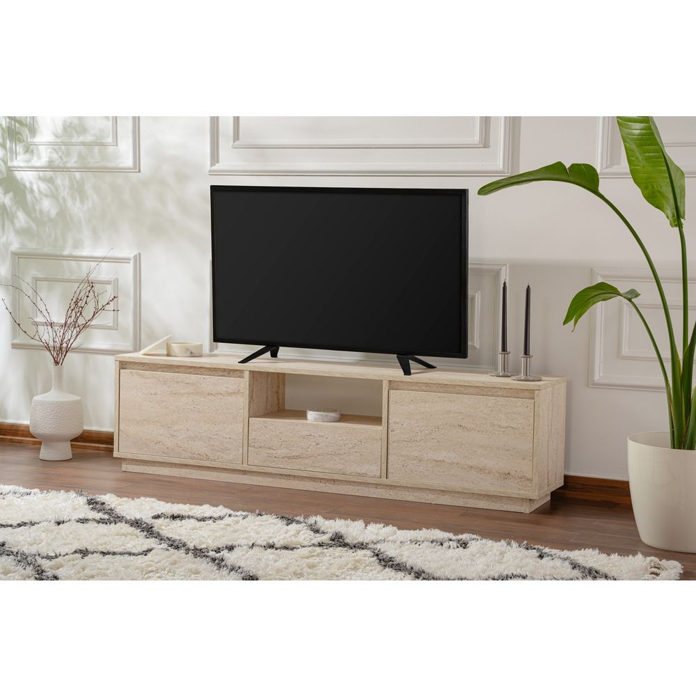 TV stalak Vanguard - boja kamena travetina slika 1
