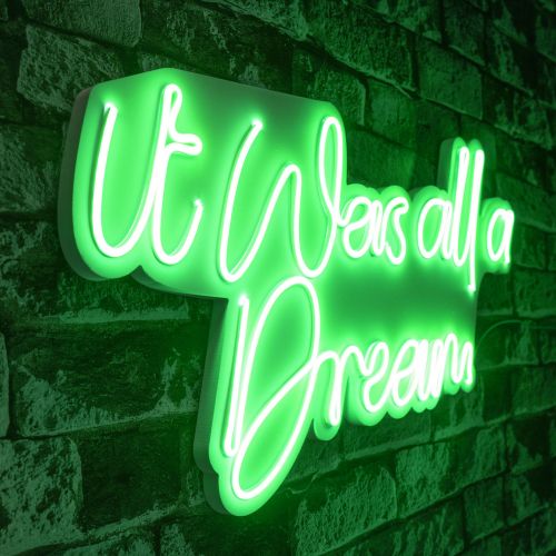 Wallity Ukrasna plastična LED rasvjeta, It was all a Dream - Green slika 7