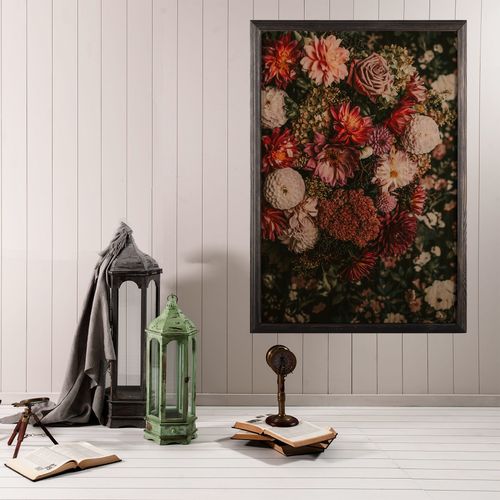 Wallity Drvena uokvirena slika, Flower mix slika 1