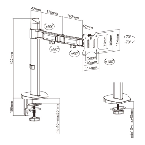 White Shark GMS 3204 AMENHOTEP I, Monitor Stand slika 5