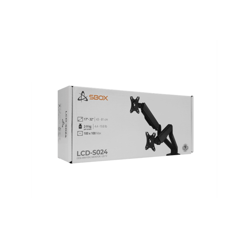 SBOX Stoni stalak LCD-S024-2 (17-32"/2x2-9kg/100x100) slika 10