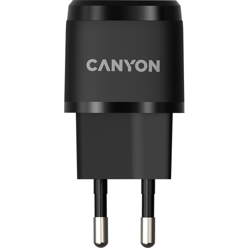 Canyon CNE-CHA20B05 brzi univerzalni zidni punjač 1xUSB-C, 20W, PD, crni slika 1