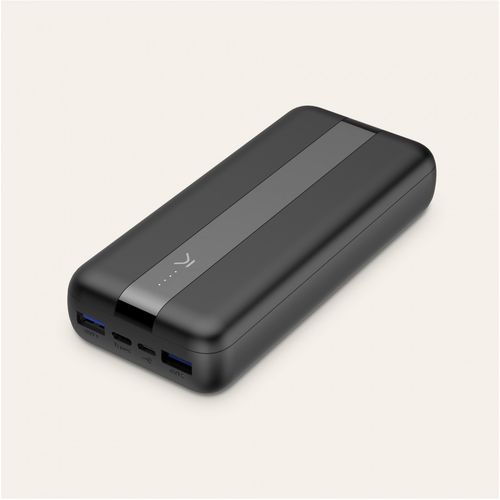 KSIX, prijenosna baterija za punjenje 20000 mAh, PD 20W, 2XUSB-A + USB-C port slika 2