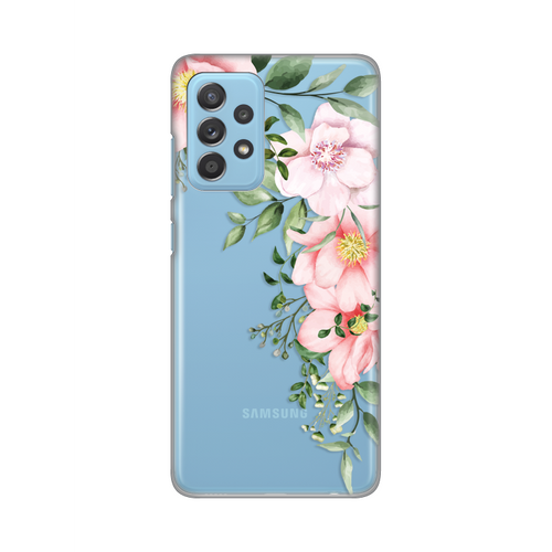 Torbica Silikonska Print Skin za Samsung A525F/A526B/A528B Galaxy A52 4G/A52 5G/A52s 5G Gentle Rose Pattern slika 1