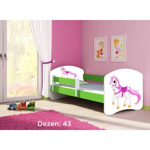 Deciji krevet ACMA II 160x80 + dusek 6 cm GREEN43