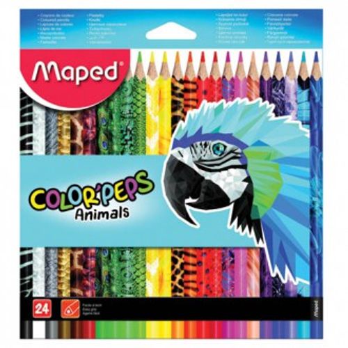 Bojice drvene Maped Color'Peps Animals trobridne 24/1 MAP832224 slika 1