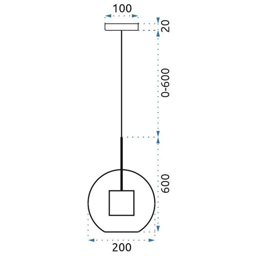 TOOLIGHT Staklena viseća svjetiljka zlatna Loft APP554-1CP 20cm slika 12