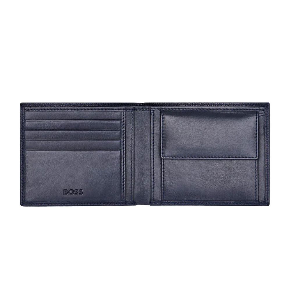 Hugo Boss Novčanik Classic Grained HLM416N, plavi slika 5