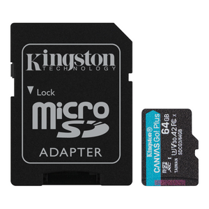 Kingston 64GB Canvas Go Plus, micSDHC