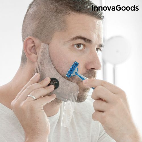 Predložak za Brijanje Brade Hipster Barber InnovaGoods slika 1