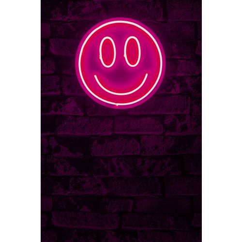 Wallity Ukrasna plastična LED rasvjeta, Smiley - Pink slika 10