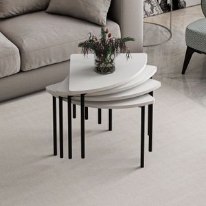 Kafa stol Emma - 8921, bijela boja