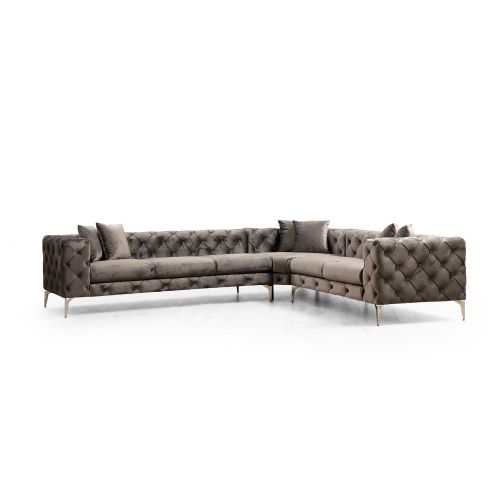 Atelier Del Sofa Kutna garnitura, Antracit, Como Left - Anthracite slika 5