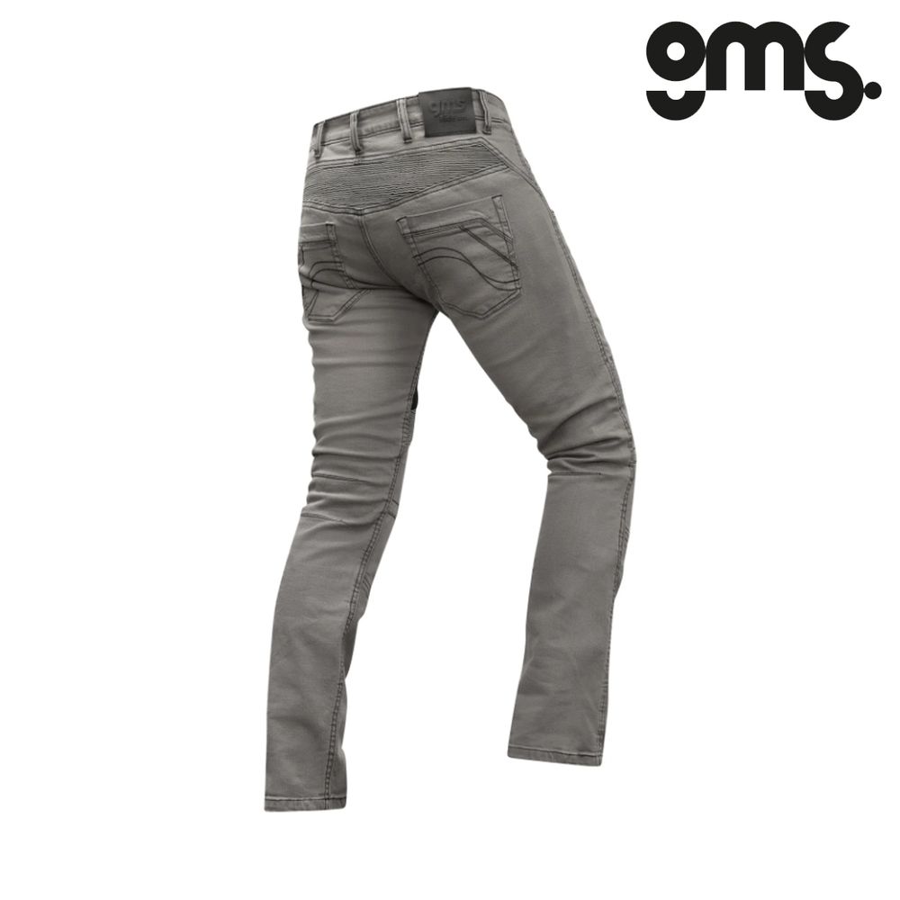 Pantalone - hlače - farmerke za motor GMS Viper - Sive vel.34/32 slika 3