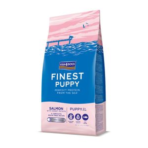 FISH4DOGS Finest Puppy large losos s batatom