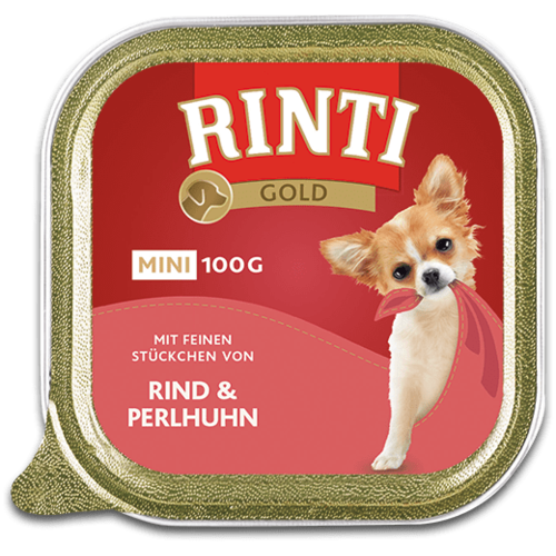 RINTI Gold Mini mit Rind&Perlhuhn, hrana za pse s govedinom i biserkom, 100 g slika 1