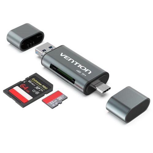 Vention USB 3.0 Multi-function Card Reader Gray slika 1