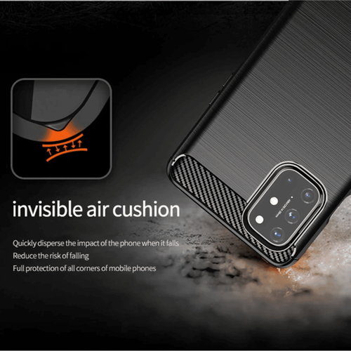 TechSuit - Carbon Silicone za OnePlus 8T - crna slika 4