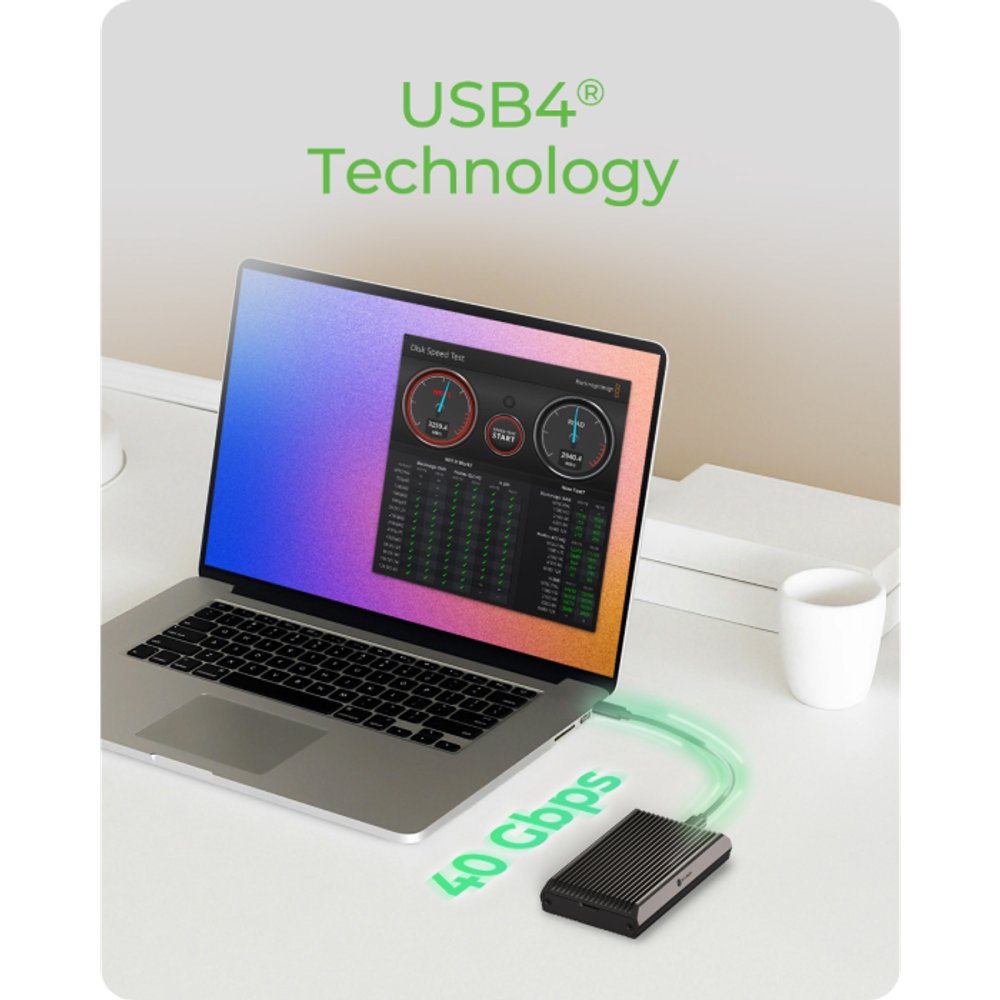 IcyBox IB-1920M-C42 kućište za M.2 NVMe s USB 4 tehnologijom slika 2