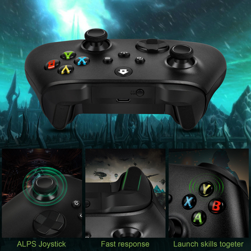 Joypad WIFI kontroler za XBOX One, XBOX X series, PC Windows, PS 3 zeleni slika 8