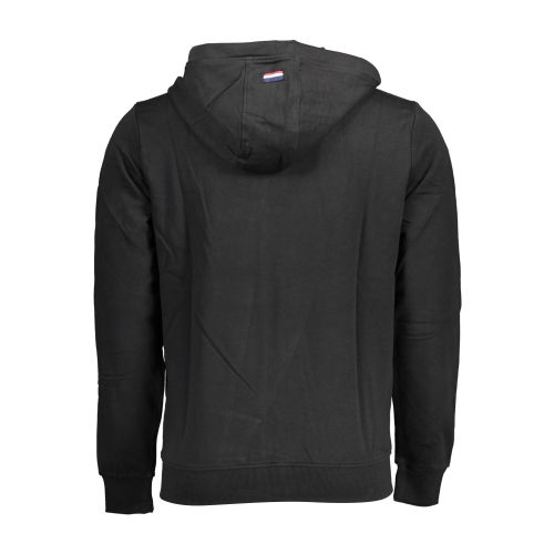 US POLO SWEATSHIRT WITH ZIP BLACK MAN slika 2