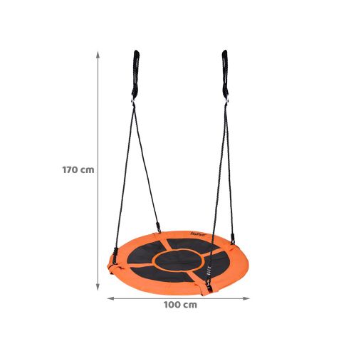 SkyFlyer ljuljačka gnijezdo, promjer 100cm - narančasta  slika 2