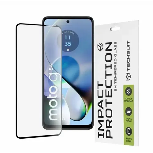 Techsuit – 111D Full Cover / Full Glue Glass zaštitno staklo za Motorola Moto G54 / Moto G14 slika 1