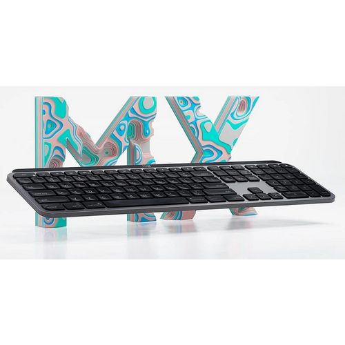 Logitech MX Keys for Mac Wireless Illuminated Keyboard - Gray - US slika 1
