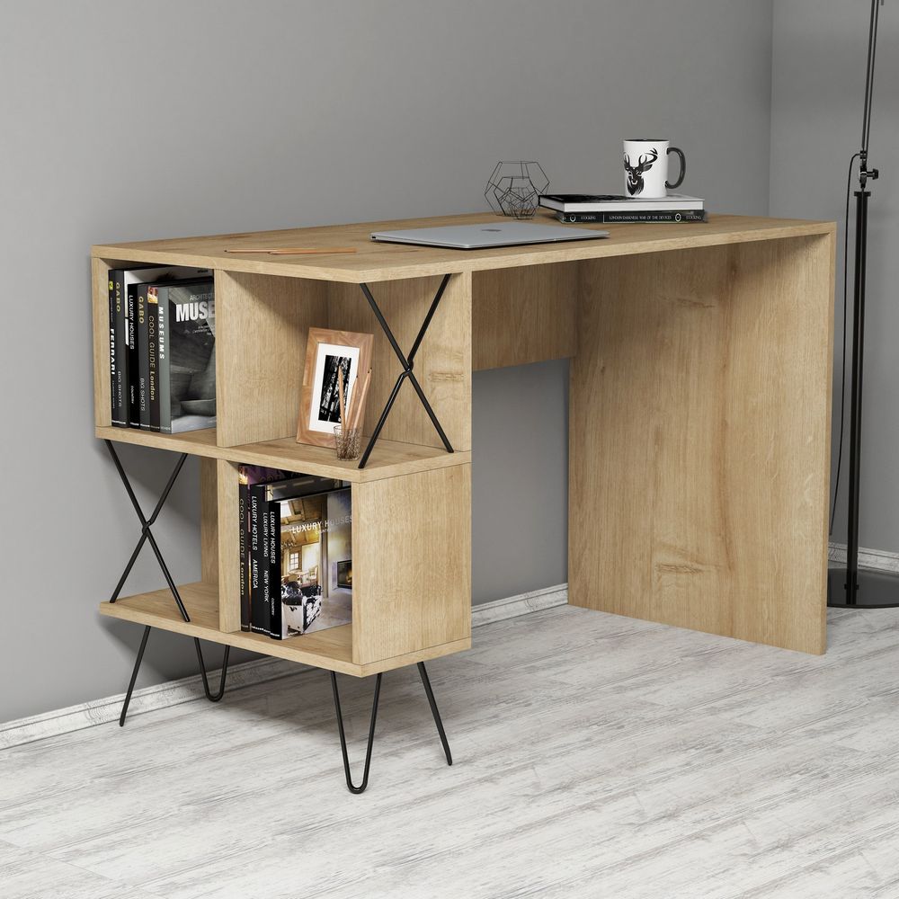 Extra - Oak Black Radni Sto slika 1