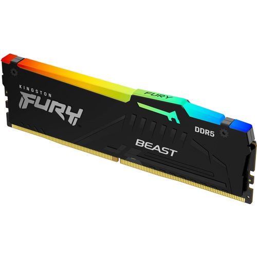 KINGSTON DIMM DDR5 32GB 5600MT/s KF556C40BBA-32 FURY Beast RGB Black XMP slika 2