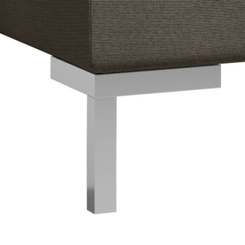 3-dijelni set sofa od tkanine smeđe-sivi slika 6