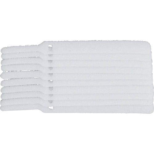 TRU COMPONENTS 800-010-Bag prianjajuća kabelska vezica za povezivanje grip i mekana vunena tkanina  bijela 10 St. slika 1