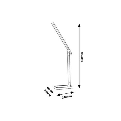 Rabalux Misha, stona lampa, LED 7W, crna slika 2