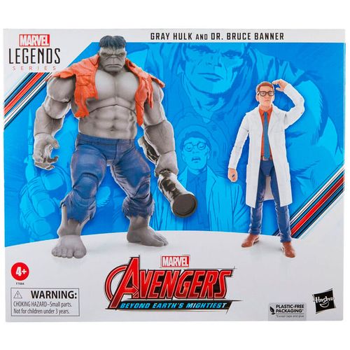 Marvel Avengers Beyond Earths Mightiest Gray Hulk & Dr. Bruce Banner figures 15cm slika 2