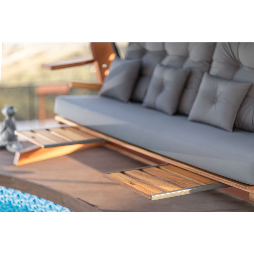 Luna Deluxe 2600 - Antracitni Trostruki Ljuljački Stolac slika 3