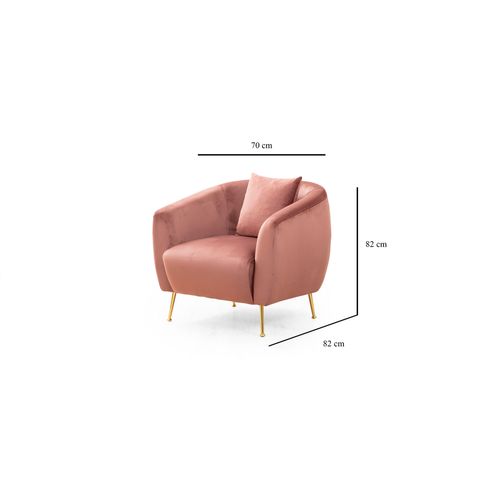 Atelier Del Sofa Fotelja wing ESES ružičasta, Eses - Pink slika 5