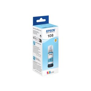 Tinta EPSON 108 EcoTank Light Cyan Ink Bottle, C13T09C54A