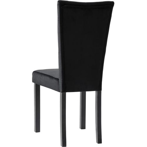 Blagovaonske stolice 2 kom crne baršunaste slika 7