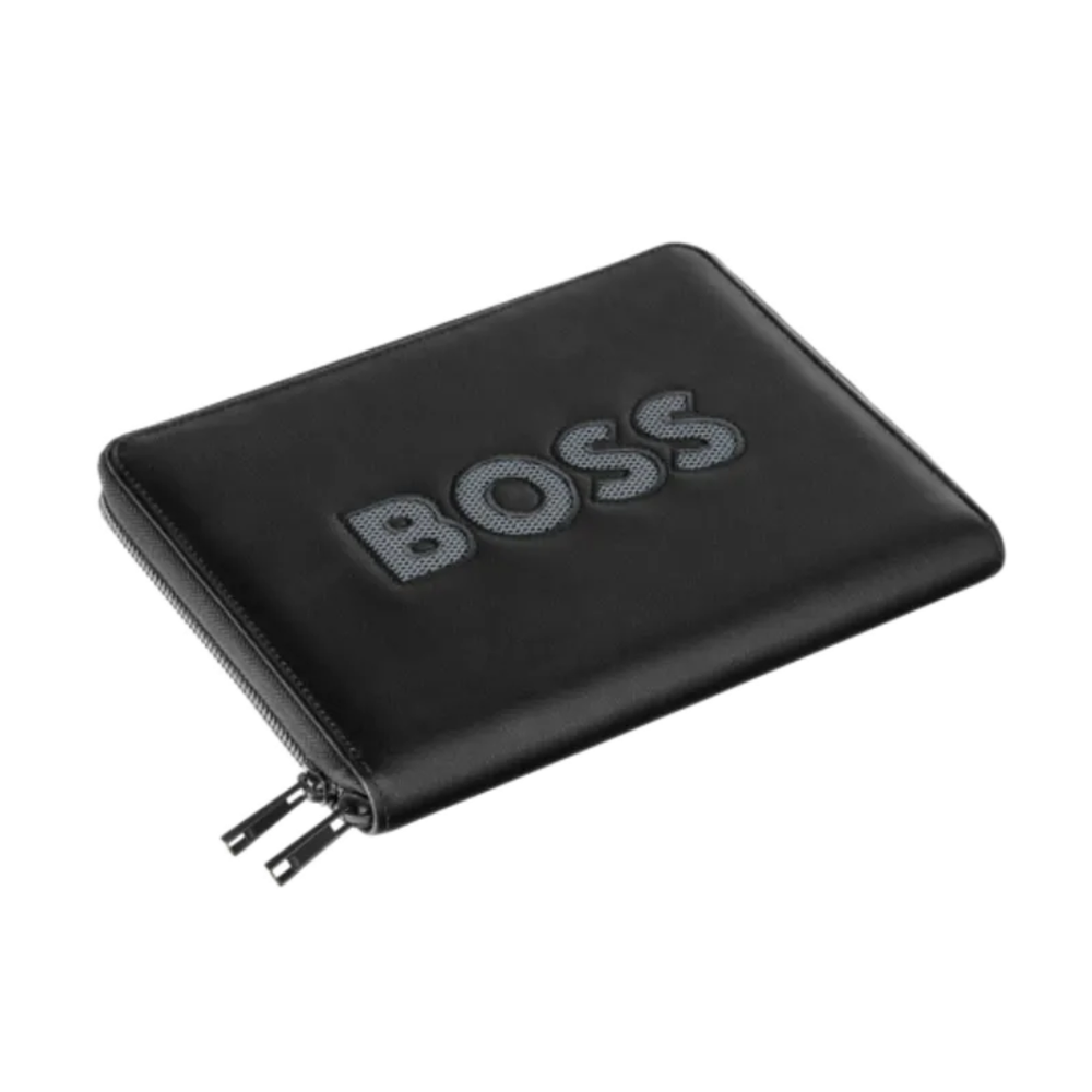Hugo Boss Mapa konferencijska A5 Boss Cut Out HTM613H crna/siva slika 2
