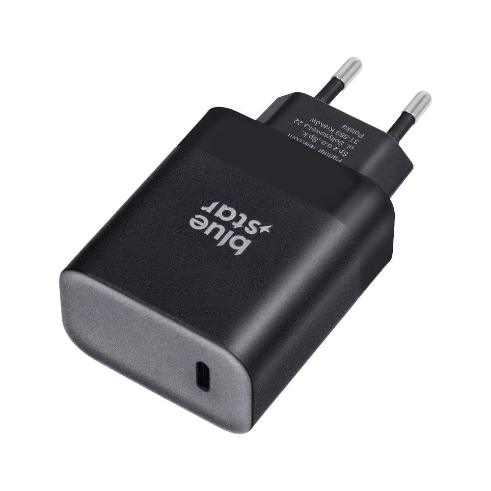 Blue Star USB C QC4.0 PD 3A 45W punjač za telefon + USB C na USB C kabel TFB-TC-45WPD crni slika 4