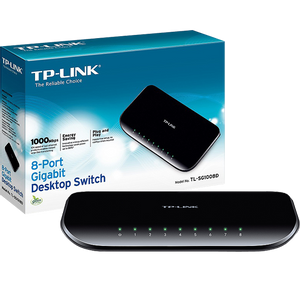 TP-LINK 8-Portni desktop switch, 5 x 10/100/1000 - TL-SG1008D