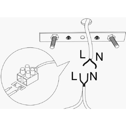 Opviq Vislica LISA TRIS, crna, metal, promjer 100 cm, visina 130 cm, promjer sjenila 20 cm, visina 22 cm, podesvia visina, duljina kabla 180 cm, 3 x E27 40 W, Tel - 6686 slika 7