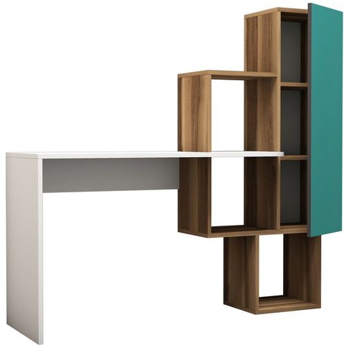 Açelya - Walnut, White, Turquoise Walnut
White
Turquoise Study Desk slika 4