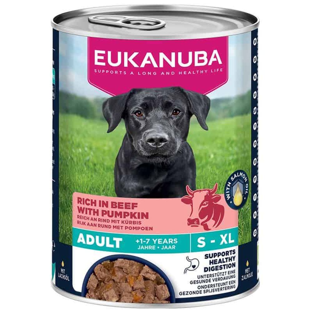 EUKANUBA Adult konzerva bogata govedinom i bundevom 400g slika 1