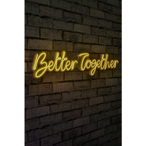 Wallity Zidna dekoracije svijetleća TOGETHER, Better Together - Yellow slika 10