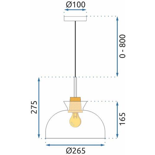 Lampa Viseća APP1184-1CP C slika 9