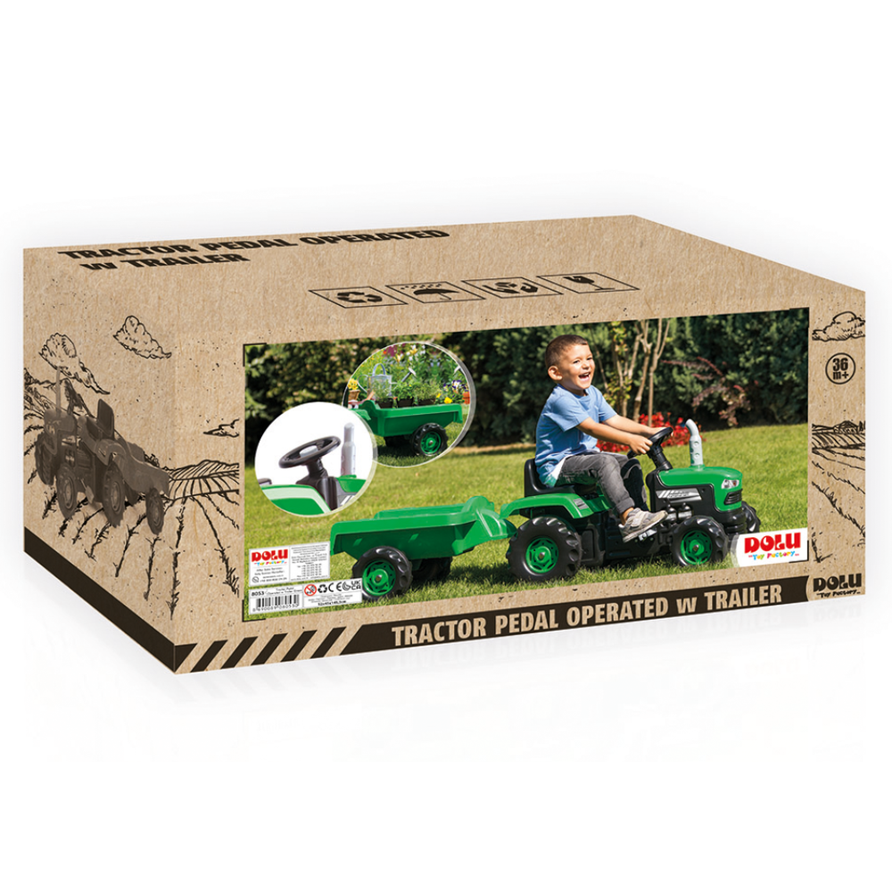 Dolu Traktor na pedale sa prikolicom 8053 slika 4