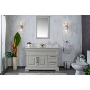 Hanah Home Huron 48 - Grey Grey Bathroom Furniture Set (2 Pieces)